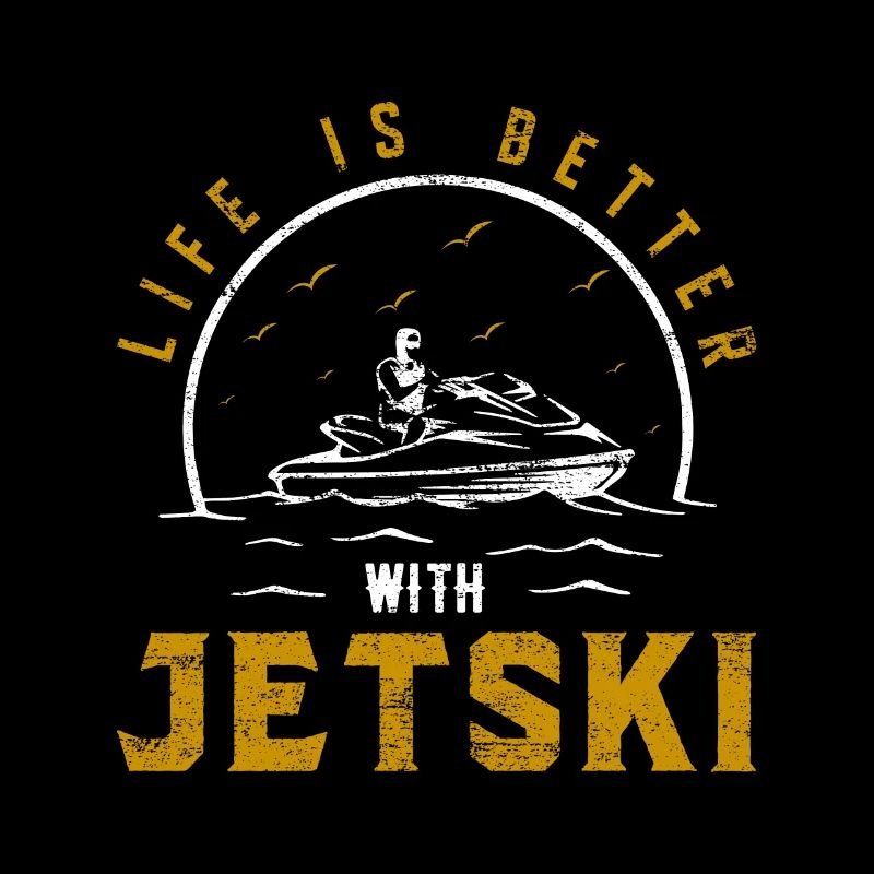 Jetski Sommer Freizeit Jet Ski Spruch Geschenkidee