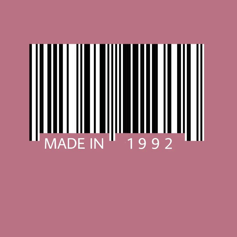 Made in 1992 Barcode Geschenk