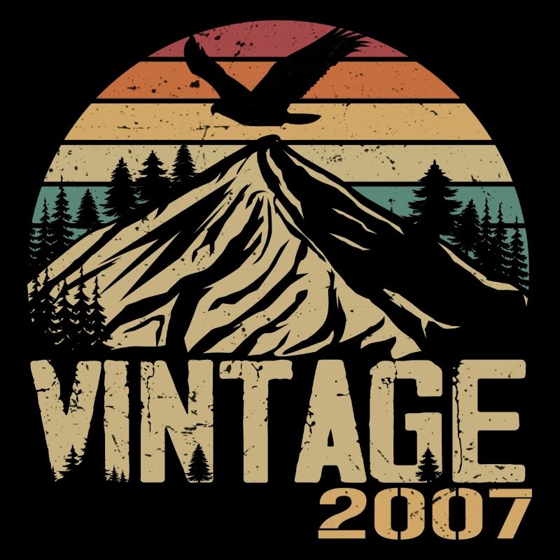 Vintage 2007 Cadeau Anniversaire 2007 Retro 2007