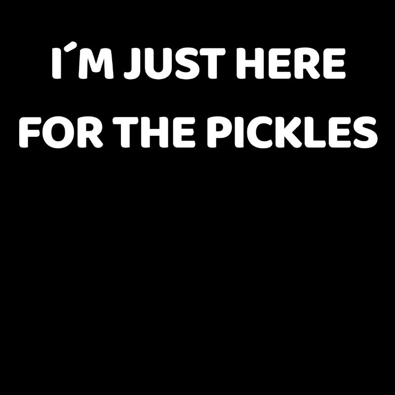 Je ne suis ici que pour les cornichons - les concombres.