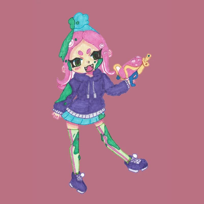 Inkling Mädchen | Pink 2 | Splatoon