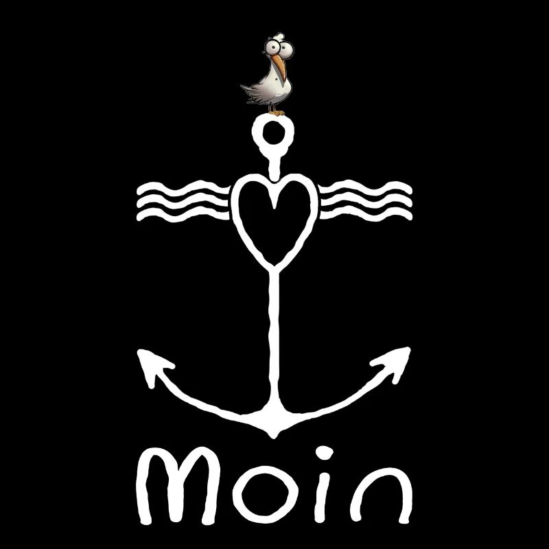 Moin Seagull Harbour Low German Coast Northern Germany
