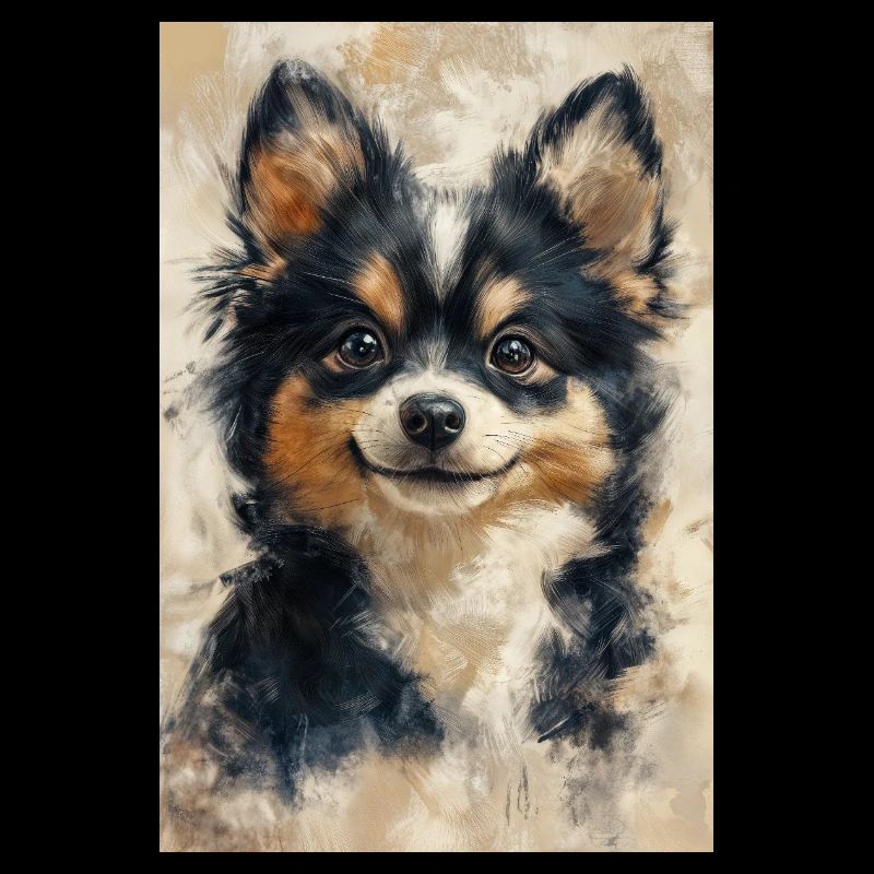 Illustration eines Hundes