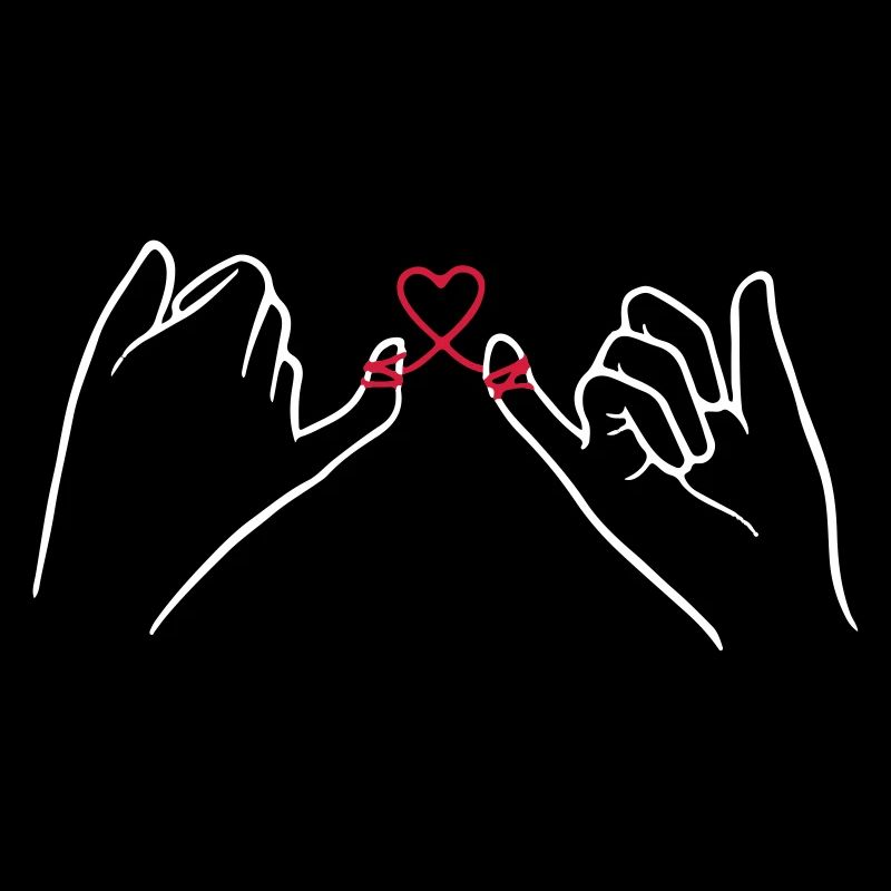 Two hands with heart loop, valentines day, love