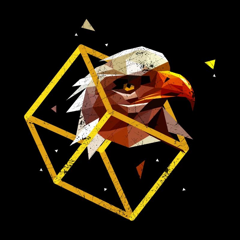 EAGLE EAGLE HEAD HEADS 80s 90s NEON MOTIFS GIFT