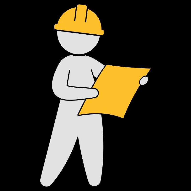 An Engineer At A Construction Site