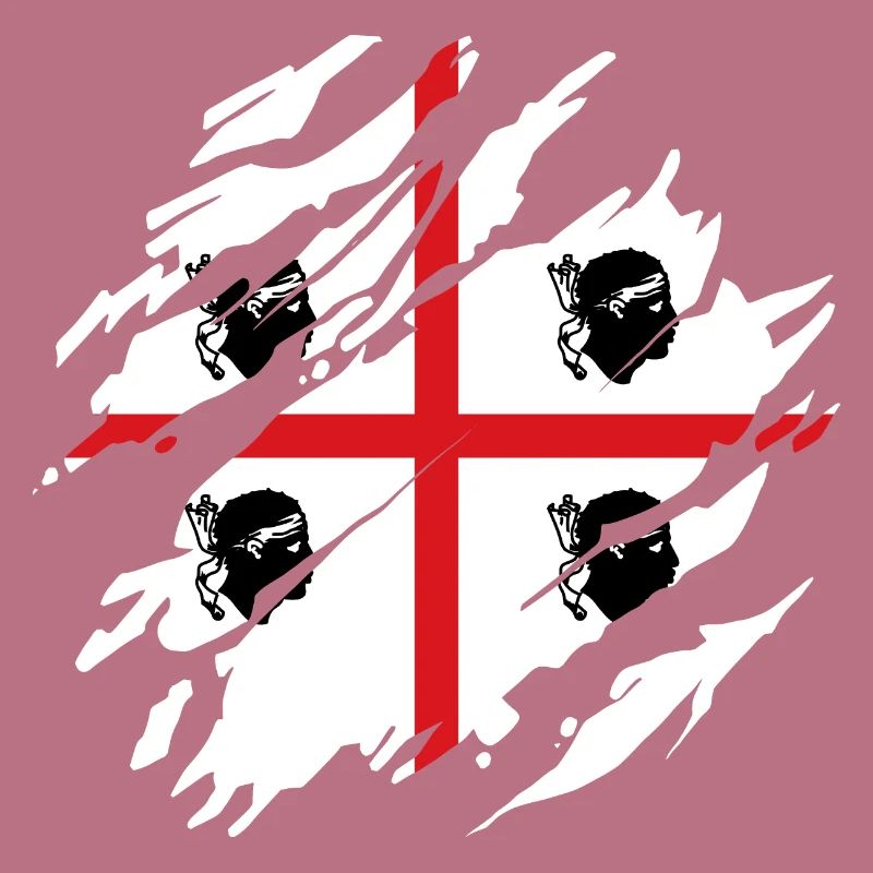 Sardaigne Drapeau Scratch Drapeau sarde Sardegna