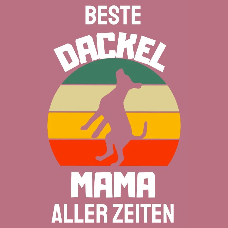 Retro Hunde Mama Muttertag Geschenk Dackel