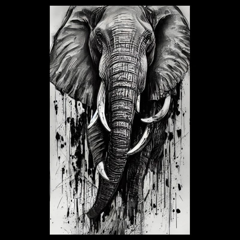 Majesté éléphant élégante