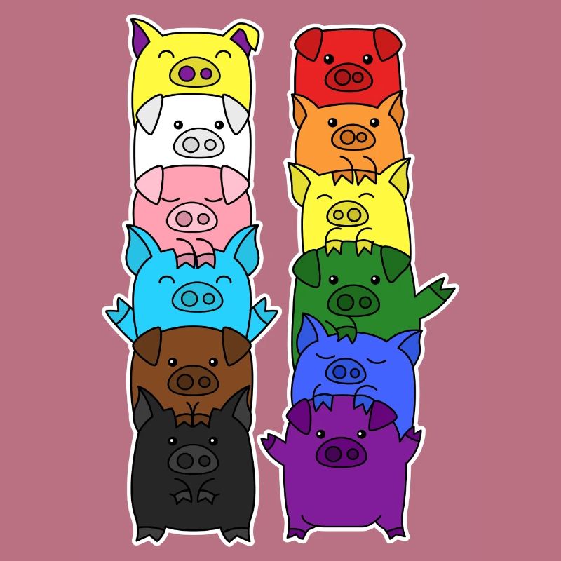 Fierté Progrès Flag Egalité du cochon