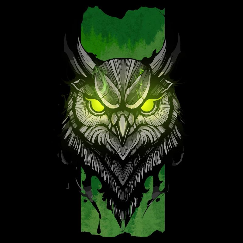Bezauberndes Nocturne: Der smaragdgrüne Blick der Eule