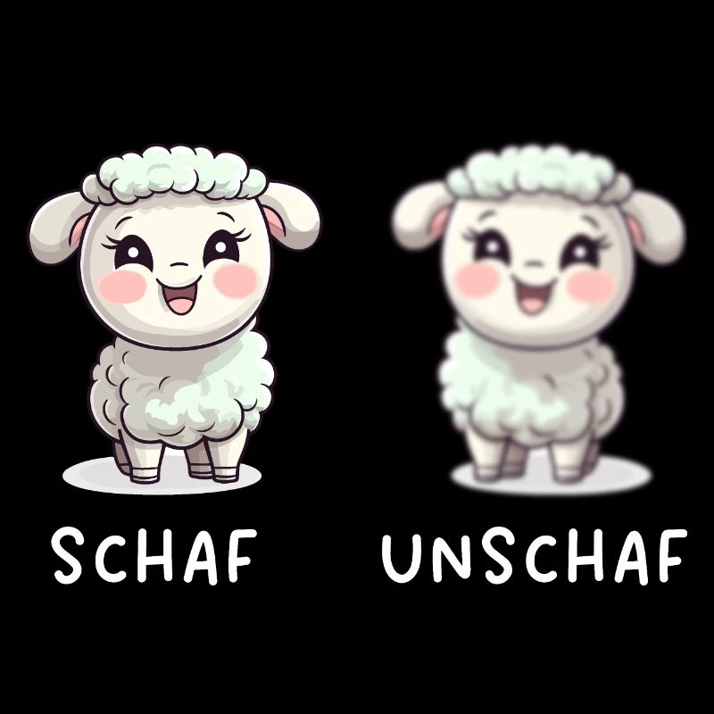 Süßes Schaf Unschaf Cooler Schaf Unschaf Spruch