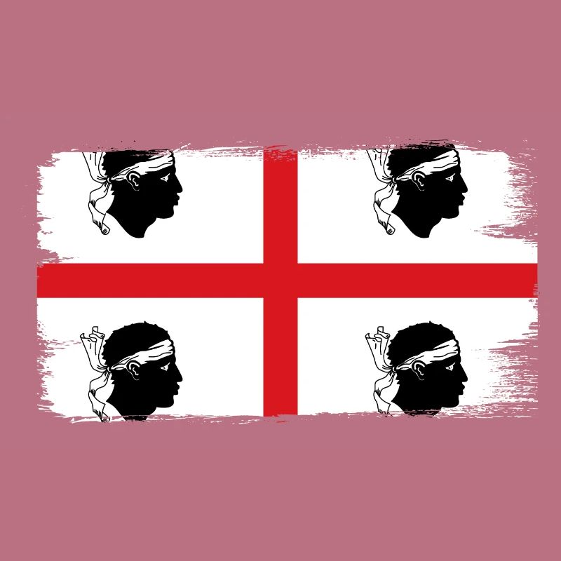 Drapeau de la Sardaigne Drapeau sarde Drapeau de la Sardaigne