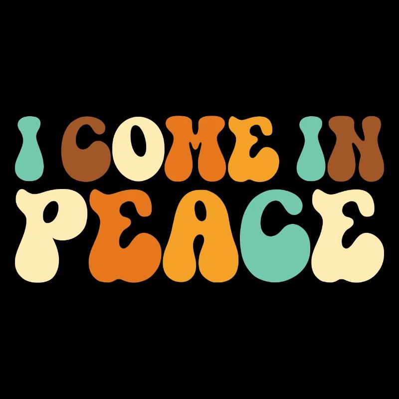 I come in peace funny matching couples