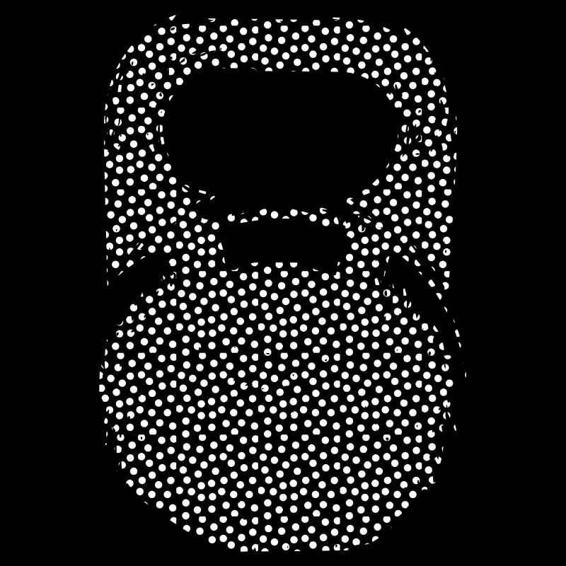 Kettlebell Dots white