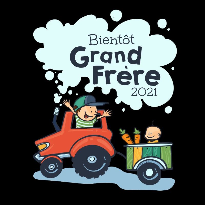 Bientôt Grand Frère , 2021, beau dessin de