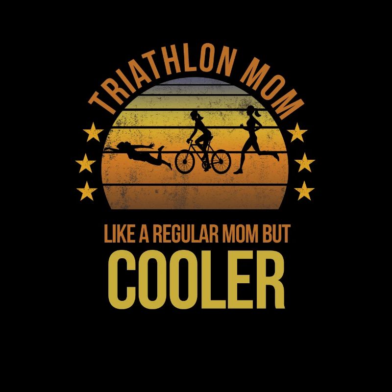 Funny Triathlon Mom Run Runner Running Fan Cool