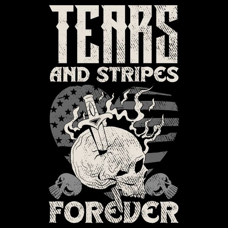 Emoticon Emo Tears and Stripes Forever Emocore