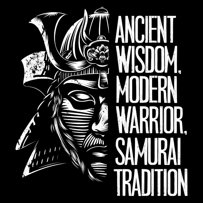 Schwarz-Weiß-Samurai