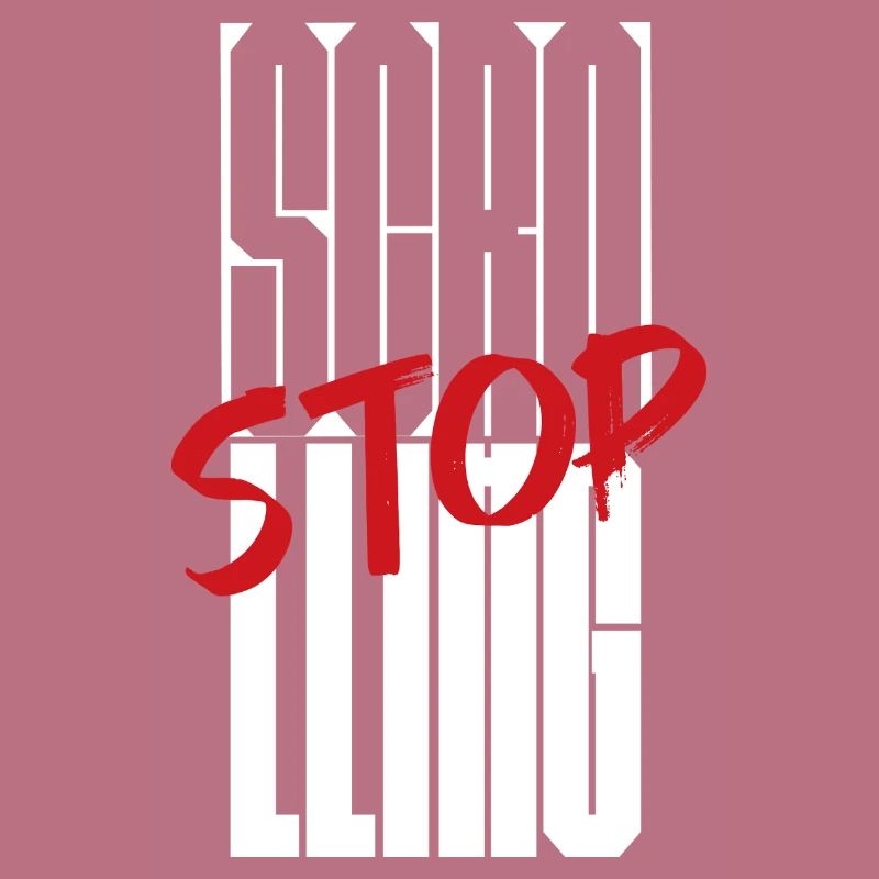 Stop Scrolling Typography design