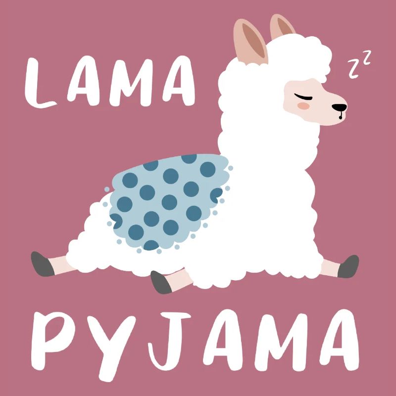 Lama Pyjama Langschläfer Geschenk