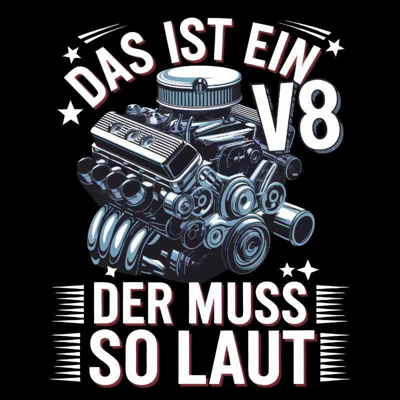 V8 Engine 8 Cylinder Displacement Car Tuning Tuner
