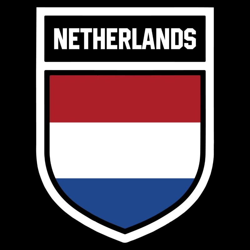 Pays-Bas - Drapeau national dans les armoiries