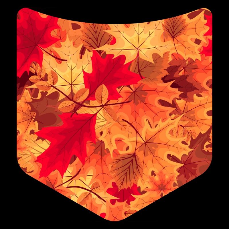 Farbenfrohes Herbst Laub Brusttasche Herbst