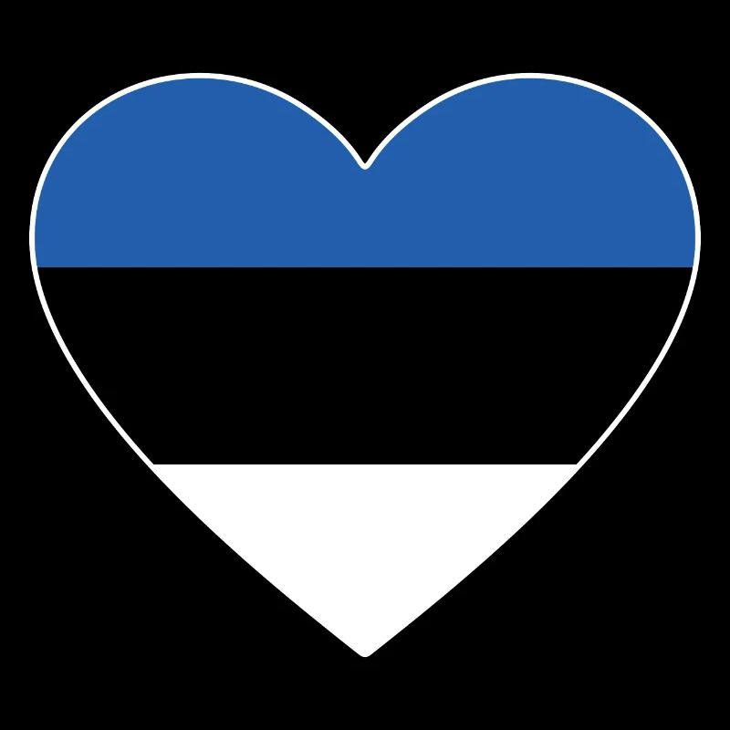 Estland Flagge Herz