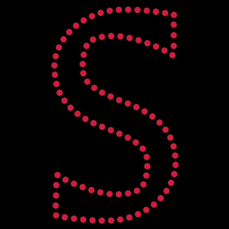 Buchstabe S / letter S (dots, 1c)