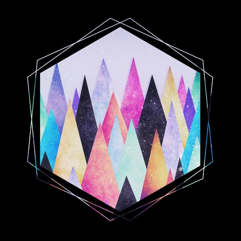 Hipster Dreieck (Geometrie) Abstrakte Berge Design