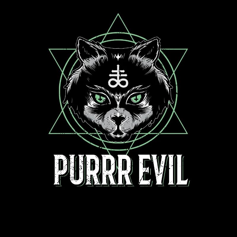 Purrr Evil Soft Goth Cat Aesthetic Gothic Okkult