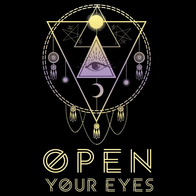 Open Your Eyes Allsehende Eye Cadeau Boho