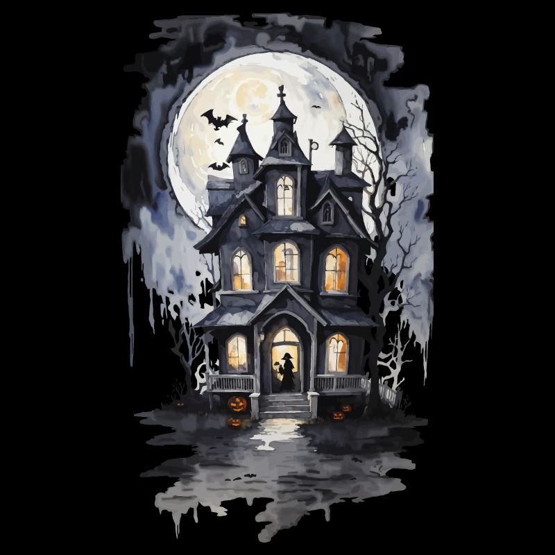 Halloween Witch House Artwork Night Aesthetic