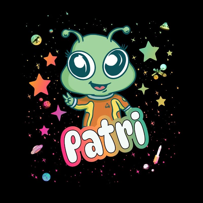 PATRI - Schöner Mädchen Name mit süßem Alien