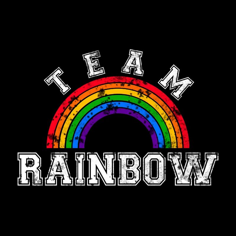 Team Rainbow LGBT Gay Pride Regenbogen CSD