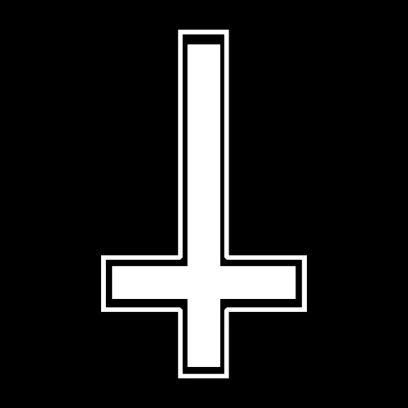 Croix blanche angulaire à l'envers