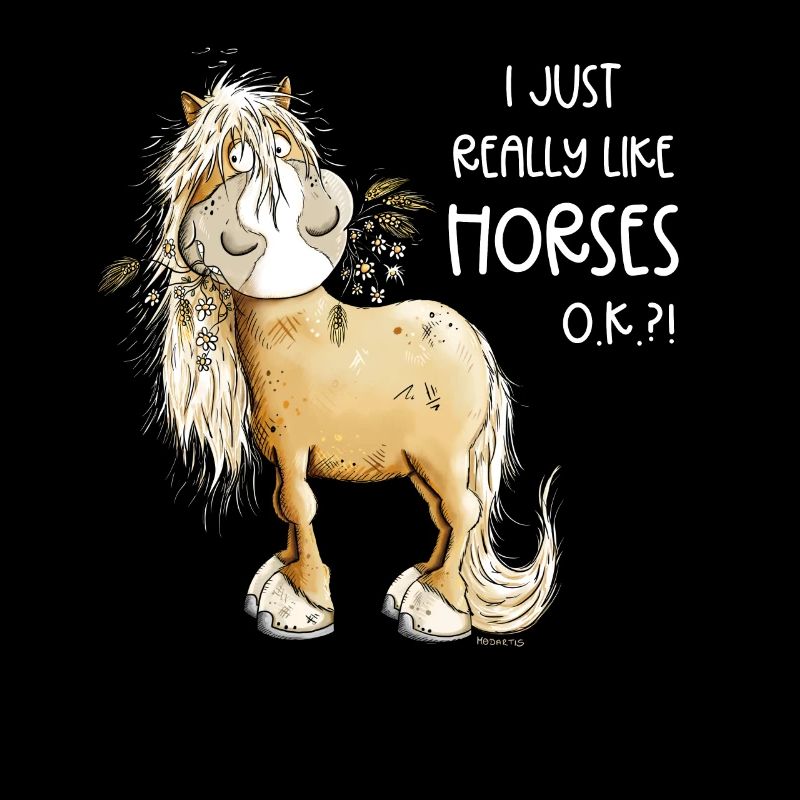 Droll Horses I Motif de cheval avec cheval disant