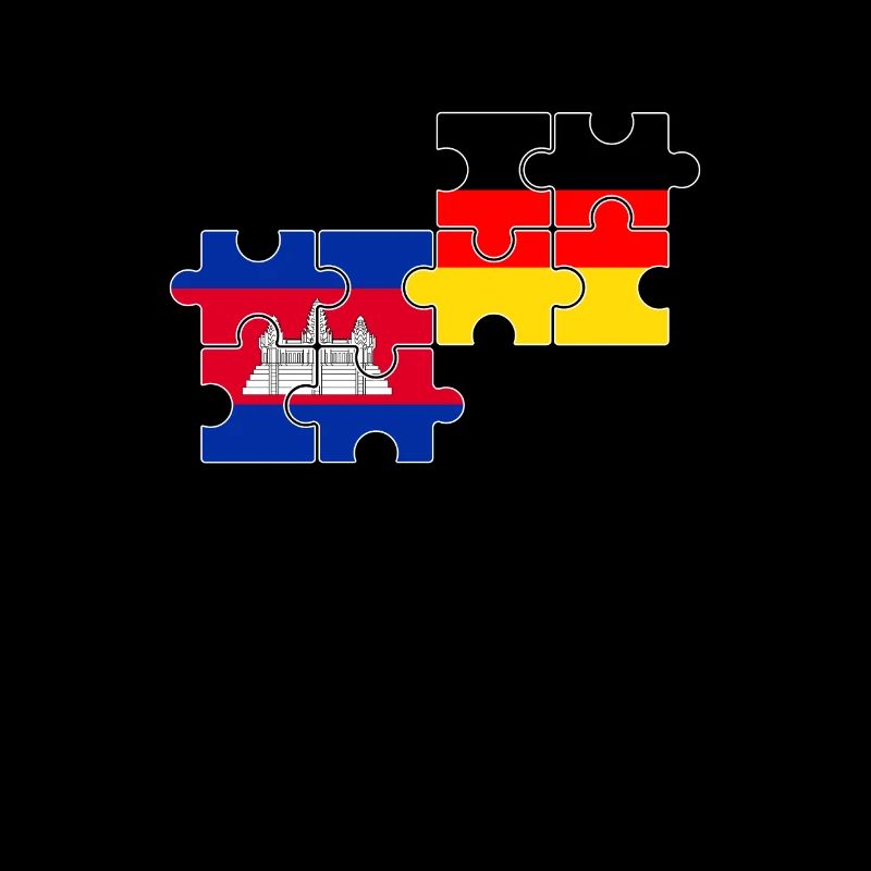 Cambodia Germany Flag Cambodian