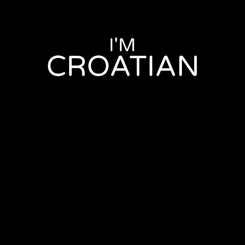 Je suis croate Croatie croates croates