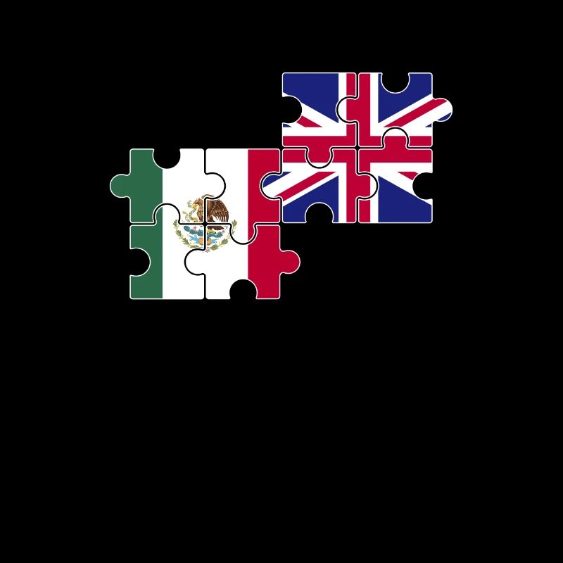 Mexique Drapeau britannique Mexicains britanniques