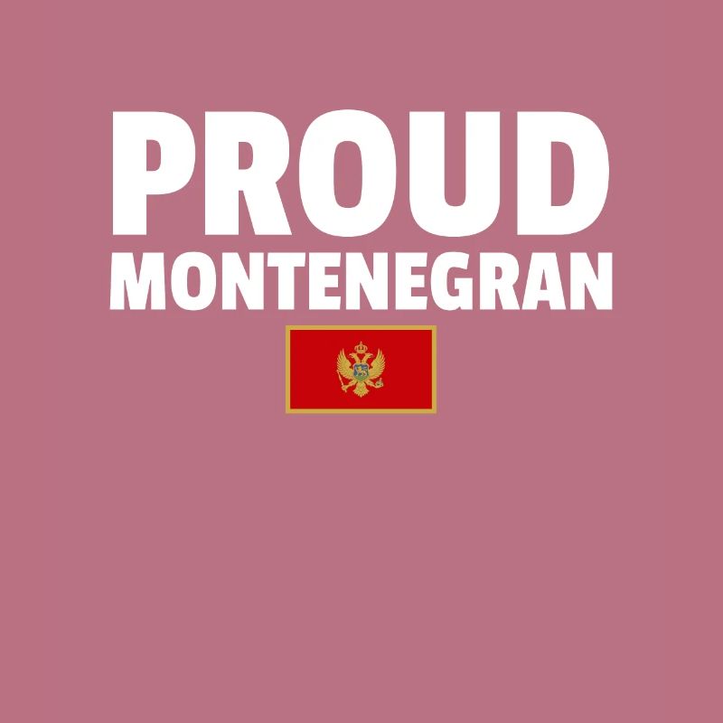 Fier drapeau monténégrin monténégrin
