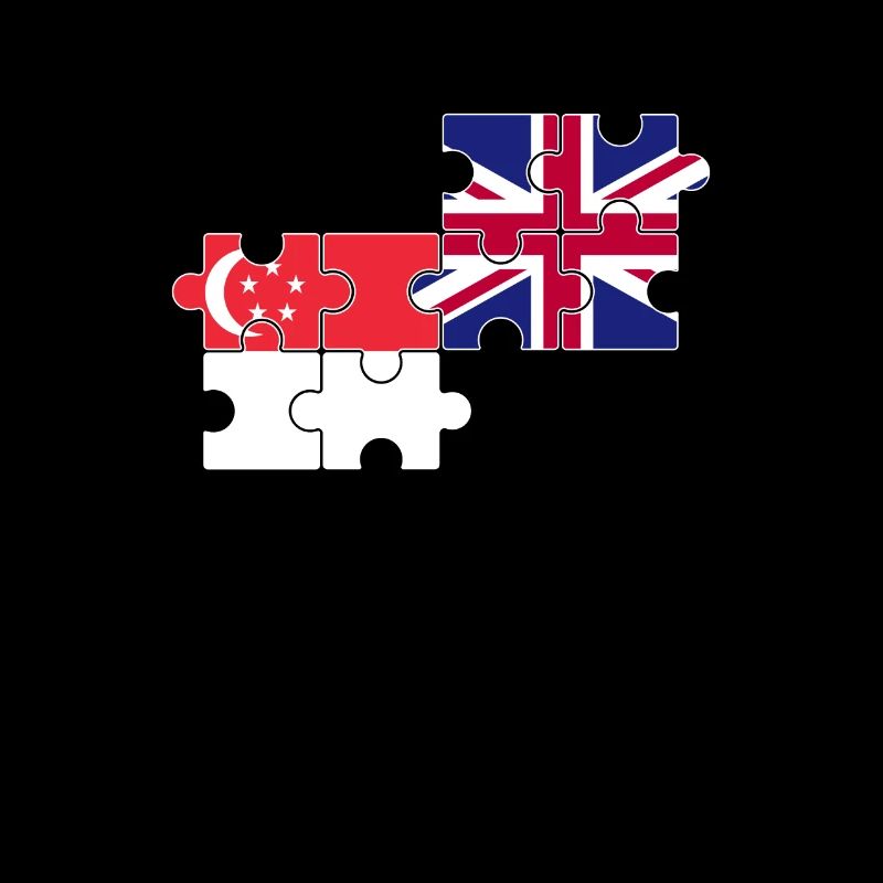 Singapour Royaume-Uni Drapeau Britannique Singapourien