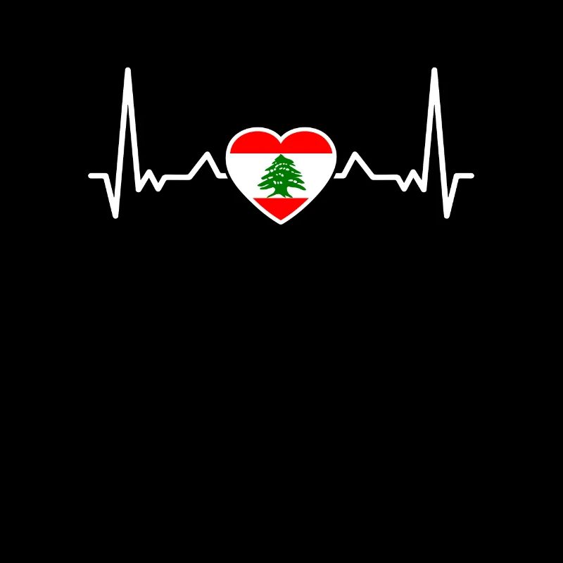 Liban Heartbeat Drapeau Libanais Libanais