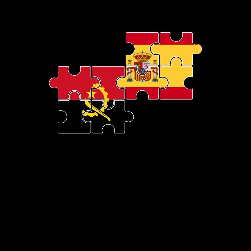 Angola Spanien Flagge Spanisch Angolaner