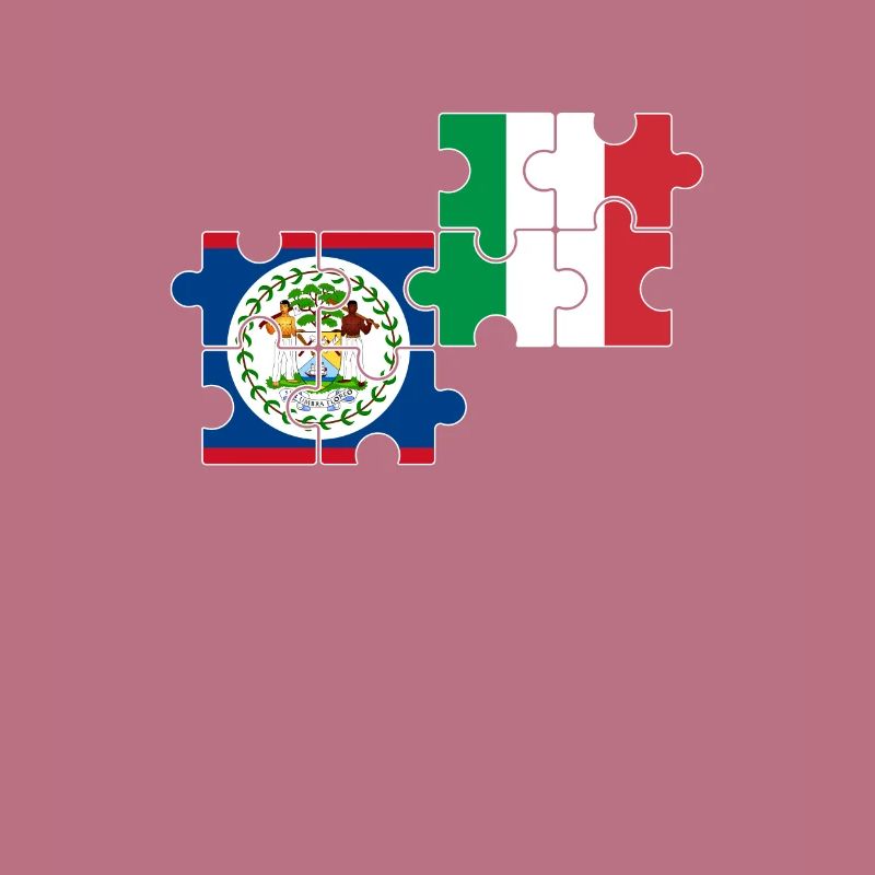 Belize Italy Flag Belizer