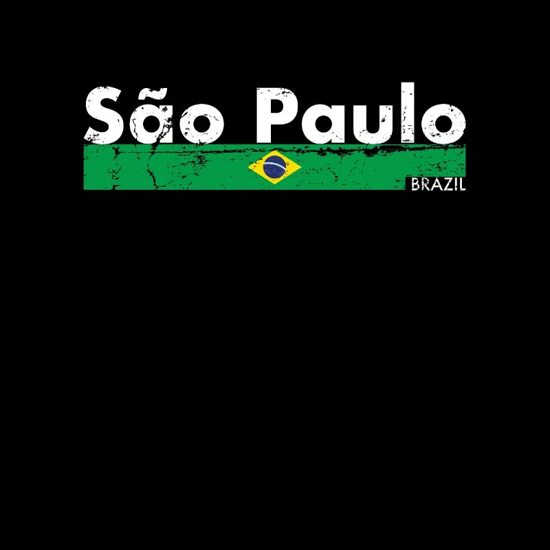 São Paulo Brésil Vintage Drapeau brésilien