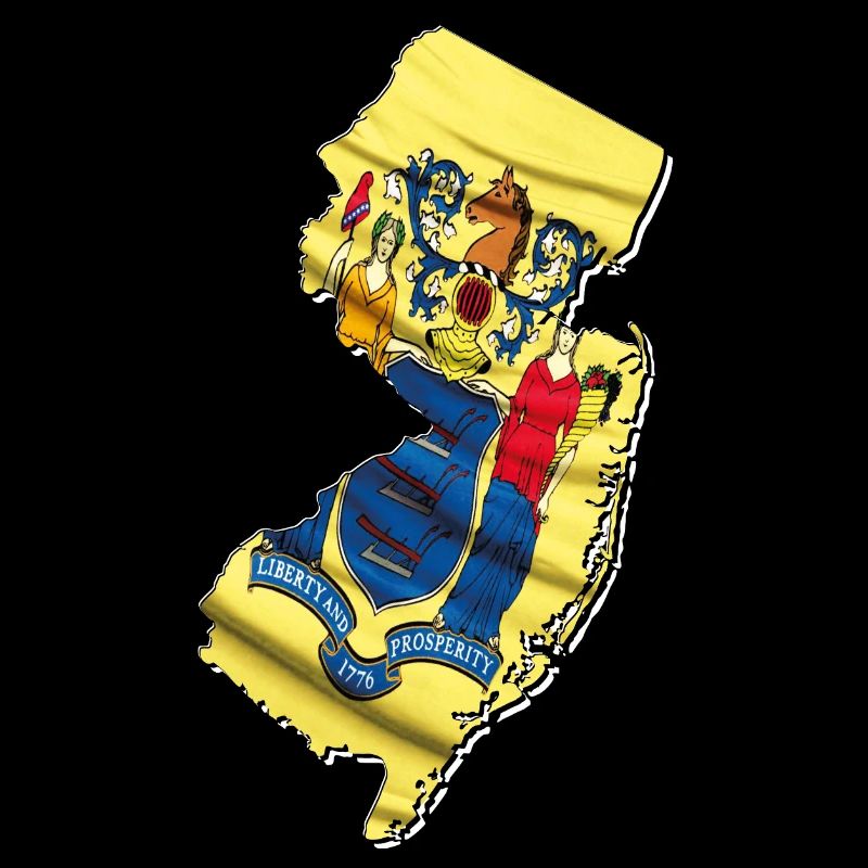 New Jersey (États-Unis) | Drapeau réel | Carte des drapeaux