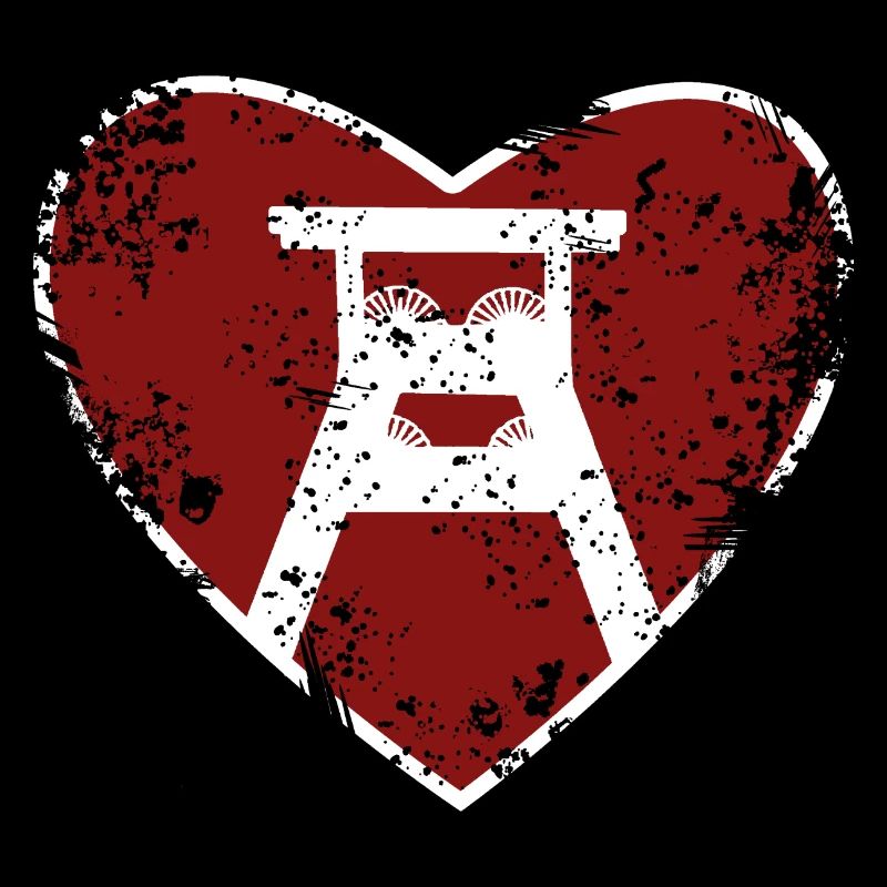 Herz mit Förderturm