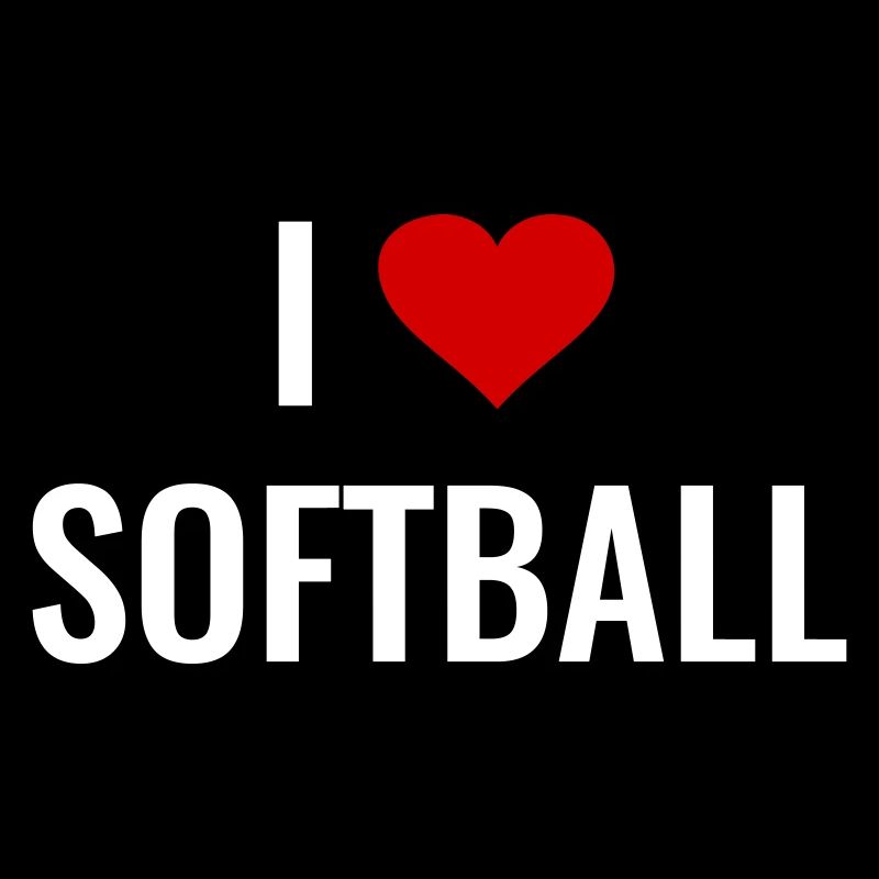 Softball Softball Player Gift I love Softball